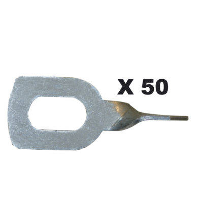 Bag of 50 twisted pulling rings