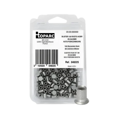 Pack+of+100+Self+Piercing+Rivets+5.3x7mm+(048256)